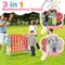 Costway Jumbo 4-to-Score 4 in A Row Giant Game Set with Stickers for Kids Adults Family Fun Red/Yellow